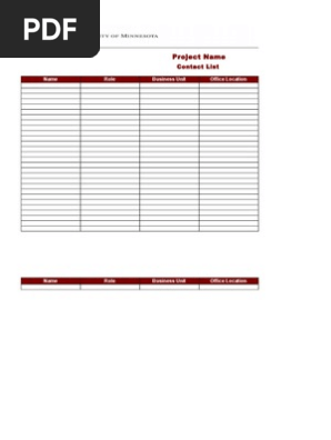 Contact List