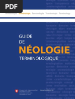 Guide de Néologie Terminologique