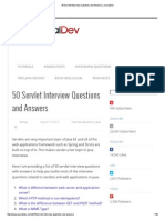 50 Servlet Interview Questions and Answers - JournalDev PDF