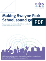 NDCS Summary of Making Sweyne Park School Sound Good