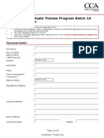 GTP 14 Application Form