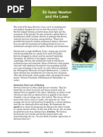 Sir Isaac Newton and His Laws
