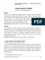 Psicologia Cognitiva e Religião