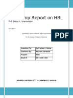 HBL Internship Report
