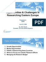 Eastern Europe Market and Country Profile - SIS International Research