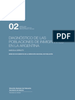 Diagnostico de Las Poblaciones de Inmigrantes en Argentina