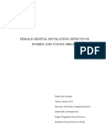 FGM's Harms on Women's Health, Rights and Well-Being