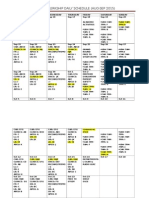 OB-GYN Clerkship Daily Schedule