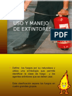 Uso y Manejo de Extintores Portatiles