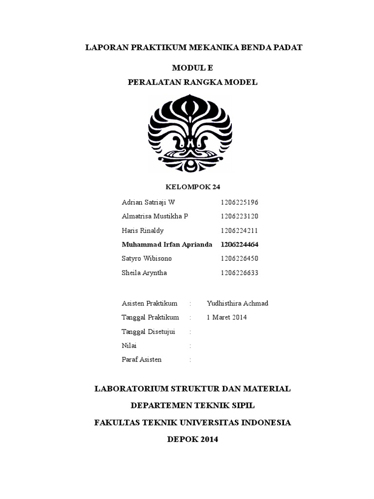 Mekanika benda padat Modul E