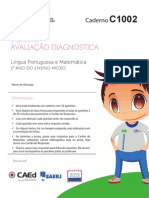 Avaliação diagnóstica de Português e Matemática do 1o ano do Ensino Médio