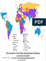 Term Used For First Order Administrative Divisions Map