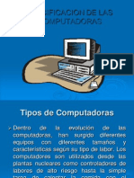 Clasificacion de Las Computadoras MATERIAL de APOYO