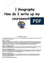 Geography as coursework