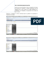 Practica 6 Importar y Exportar Base de Datos