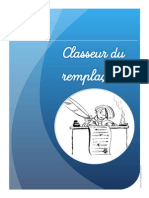 Classeur Du Remplacant Vierge