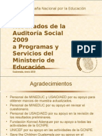 Auditoria Social 2009 y Va