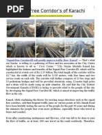 Signal Free Corridor of Karachi