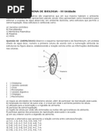 PROVA de BIOLOGIA 1 Ano Protozoarios Poriferos Cnidarios