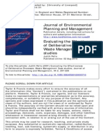 2001 Petts Evaluating The Effectiveness of Deliberative Processes: Waste Management Case-Studies