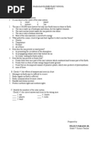 Summative Test Science 4th Grading