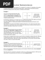 Alcohol Nomenclature