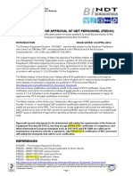 PED NDT Personnel Approval Process