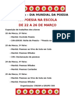 Cartaz Poesia