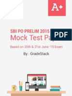 Sbi Po Mock Test