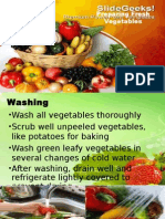 Preparing Fresh Vegetables