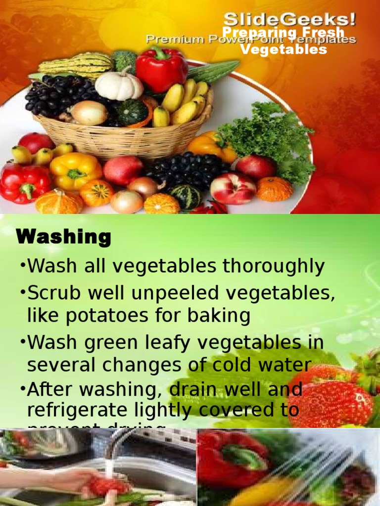 Different Methods Of Preparing Fresh Vegetables