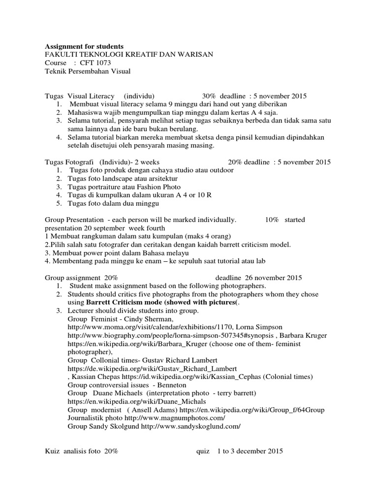 Tugas Teknik Persembahan Visualforstudent Pdf