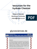 Web resources for the Carbohydrate Chemist