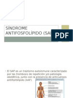 Síndrome Antifosfolípido (SAP)