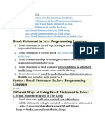 C4learn - Java Break Statement