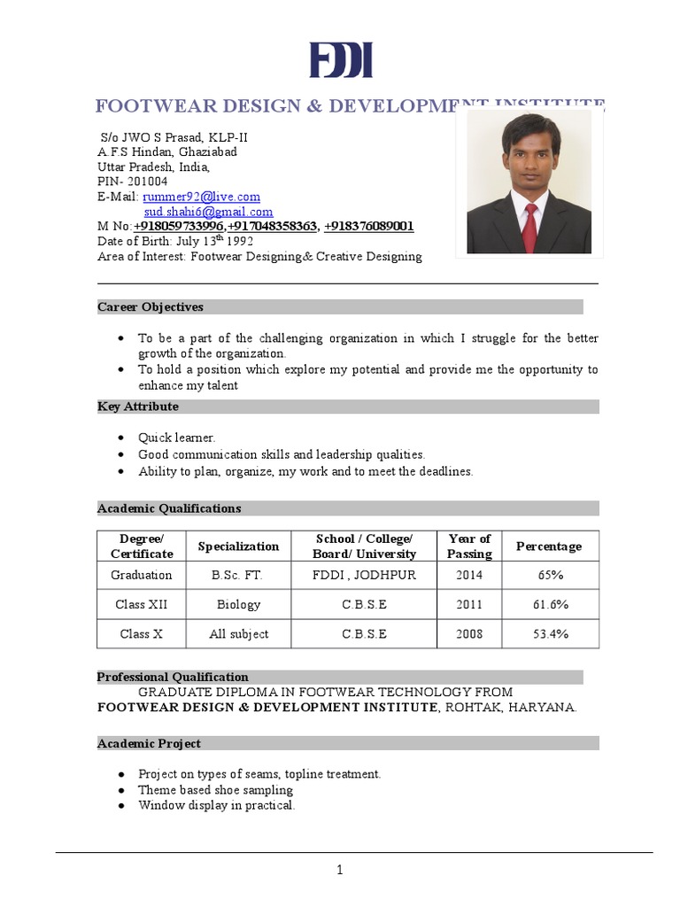 Footwear Design & Development Institute PDF