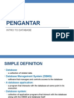 Database Introduction - Collection of Related Data & DBMS Software