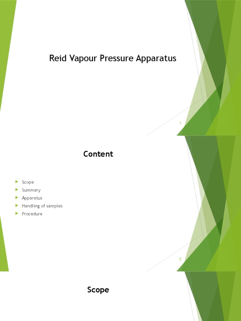 Reid Vapor Pressure Testing Guide | PDF