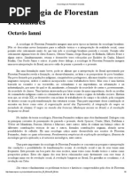 A Sociologia de Florestan Fernandes - IANNI