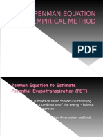 Penman Equation Empirical Method: Mat Jasper Basil