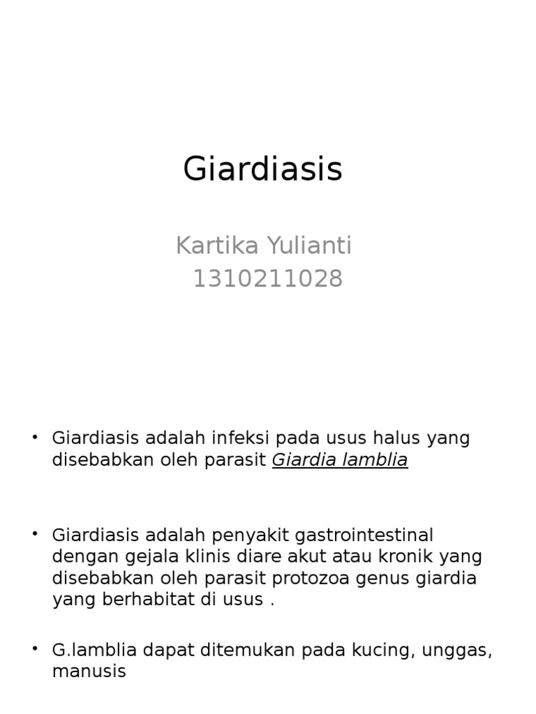 tiberal giardiasis)