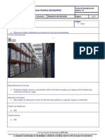 Ficha de Estanterias de Paletizacion