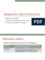 GKA2043 Research Methodology: References System Format of A Research Report/Thesis Format of A Research Proposal