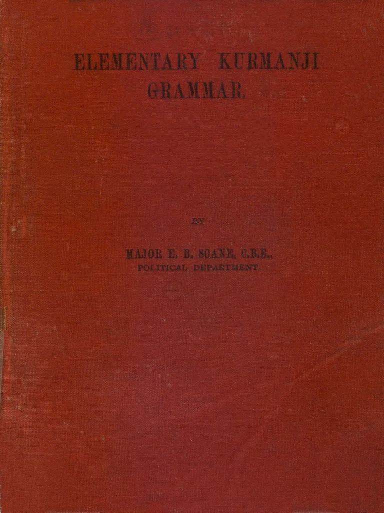 Elementary Kurmanji Grammar PDF Grammatical Tense Grammatical Number pic