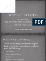 Sentencestarters Student