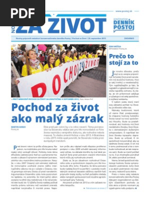 Noviny Za Zivot Postoj