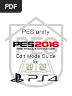 Download PESianity PES2016 Edit Mode Guide for PS4 by PESianity SN282189152 doc pdf