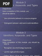 Module_03 - Identificadores, keyworks