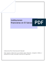 Instituciones Micro Financieras de El Salvador