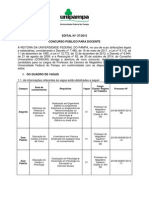 Edital 27-2015 Concurso Público Docente